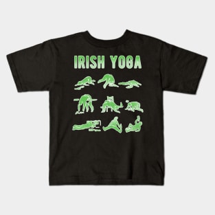 Irish Yoga for a Festive Fan Kids T-Shirt